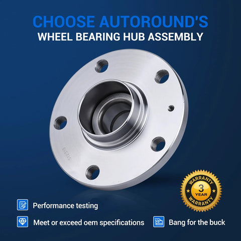 FWD Wheel Hub And Bearing Assembly For VW Beetle Jetta Passat CC Eos With ABS Direct Fit Replacement