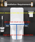 Electric Toilet Chair Seat Riser With Smooth Gliding Wheels And Locked Brakes, Anti Slip Armrests, Ergonomic Lifter For Seniors installation requirements graphic