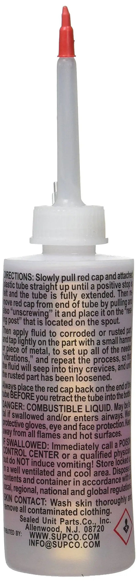 Rust Buster Liquid Penetrating Oil With Seven And A Quarter Inch Telescoping Spout Loosens Rusted Screws Nuts Bolts