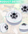 Close-up of Stihl MS271 MS291 Chainsaw Clutch Drum And Oil Pump Kit With Sprocket Oil Filter Washer Worm Gear And Spark Plug