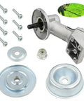 Go To Replacement Trimmer Gear Head for Stihl String Trimmers with screws, thrust washer, rider plate, and collar nut