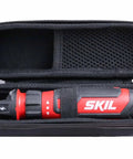 Built Tough Carry All Case Designed For 4V Cordless Screwdriver Kickass Shockproof Cover with red and black screwdriver inside