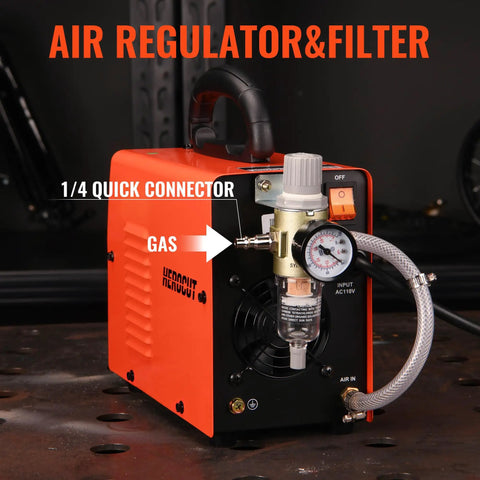 35 Amp Plasma Cutter CUT35i 110V HF IGBT Inverter Technology Plasma Cutting Machine with air regulator and filter