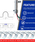Half Inch Flexible Steel Electrical Conduit Kit with Couplings, Elbows, Straps, waterproof and durable for wiring projects