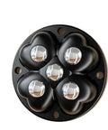 Heavy Duty Adhesive Furniture Casters No Hassle Install with silent nylon bead rollers in a black circular design.