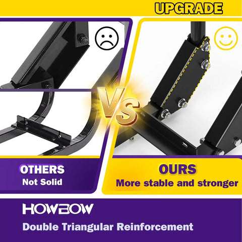 Comparison of Howbow double triangular reinforcement vs others for stronger seat frame upgrade