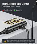Two In One Rechargeable Laser Boresighter And Scope Leveling Kit showing charging cable and working time for fast setup