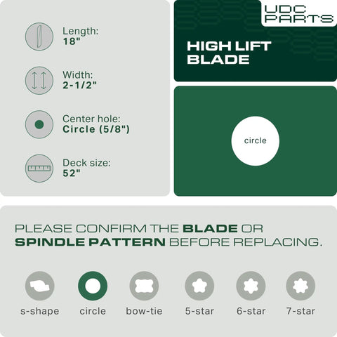 Replacement Heavy Duty 52 Inch Mower Blades Set For Ikon XD Edge Ikon X Gravely ZTX ZT HD ZTXL52 Zero Turn Mowers High Lift 3 Pack