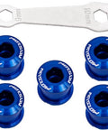 Beefy 7075 T651 Chainring Bolts Kit For Road And MTB, CNC Machined Precision, anodized bolts, mounting wrench included
