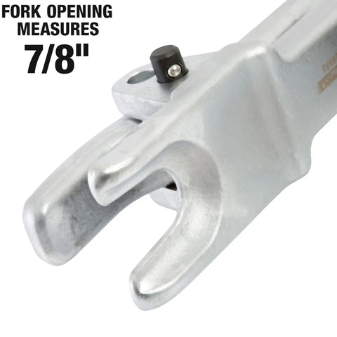 Ball Joint Separator Tool Adjustable One And One Eighth To Two And One Eighth Inch Range With Three Quarters Inch Forcing Bolt close-up