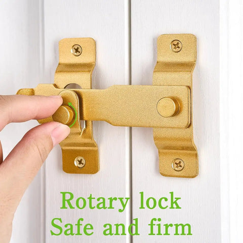 Gold Stainless Steel Barn Door Latch For Gate Bi Fold Sliding Door Lock Antique Cabinet And Closet Latches Heavy Duty Flip Lock