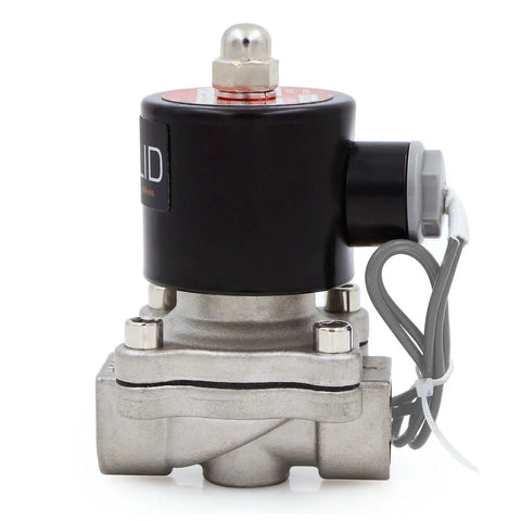Half Inch Stainless Steel Electric Solenoid Valve 24V DC Normally Closed Viton Seals For Water Air Fuel Systems