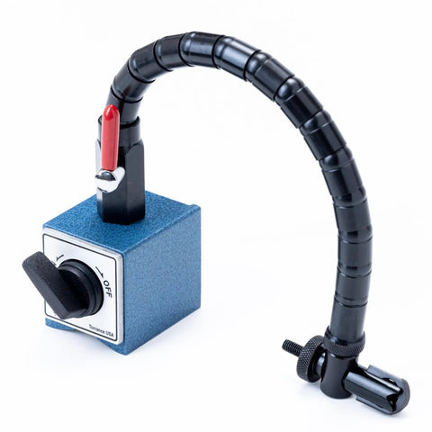 Heavy Duty Magnetic Base With Flexible Gooseneck Arm For Dial Indicators Test Indicators Bore Gauges And Machinist Tools 176 lb