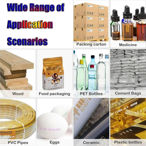 Rock Solid Automatic Inkjet Printer For Industrial Coding And Marking On Cartons Plastics And Metals Plug And Play Assembly Line Setup That Gets The Job Done Right For High Resolution Packaging Daily example images showing packing cartons, food packaging, and various materials.