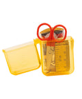 Travel Sewing Kit In Colorful Translucent Case With 10 Colored Threads, 25 Inch Tape Measure, Scissors, and Needles