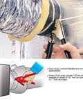 Installing 12 Pieces 30 Inch Extra Long White Nylon Cable Ties UV Stabilized For Outdoor Use And HVAC Duct Straps 3 To 7 Inch Bundles