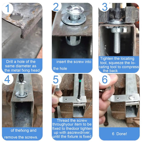 25 Pcs M6x25 Hollow Door Anchors Fixing Jack Nuts Cavity Inserts Petal Nuts (12x18mm) King Of The Cavity installation guide.