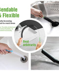 Flexible Cleaning Brush Set For Dryer Vents Fridge Coils HVAC Systems And Tight Spaces A Handy Pro Grade Multi Use Lint And Dust Remover With Crevice Brush And Detailing Tools For Deep Clean, flexible nylon brush set