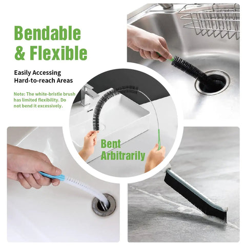 Flexible Cleaning Brush Set For Dryer Vents Fridge Coils HVAC Systems And Tight Spaces A Handy Pro Grade Multi Use Lint And Dust Remover With Crevice Brush And Detailing Tools For Deep Clean, flexible nylon brush set