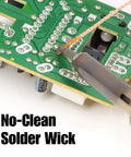 PCB with no-clean Desoldering Solder Wick Braid Set, Six Pack, Each Five Feet Long, In 0.08, 0.10, And 0.12 Inch Widths