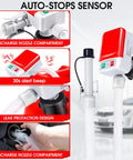Gas Transfer Pump With Auto Stop Sensor And 30 Second Beep, 3.2 GPM Quick Fuel Transfer, Overfill Protection, close-up features