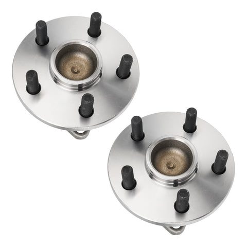 Rear Wheel Bearing And Hub Assembly For Toyota Corolla 2009 2019 And Toyota Matrix 2009 2013 And Pontiac Vibe 2009 2010 With ABS 5 Lug 2 Piece Premium Replacement, top view.