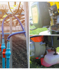 Pneumatic Tubing PU Air Compressor Hose For Water And Fluid Transfer, 4mm ID By 6mm OD, installed in gardening and industrial equipment