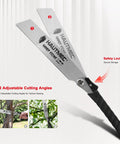 Foldable 9 Inch Kataba Pull Saw For Woodworking, 17 TPI Fine Tooth SK5 Steel Hand Saw Delivers Boss Level Flush Cuts with dual blades.