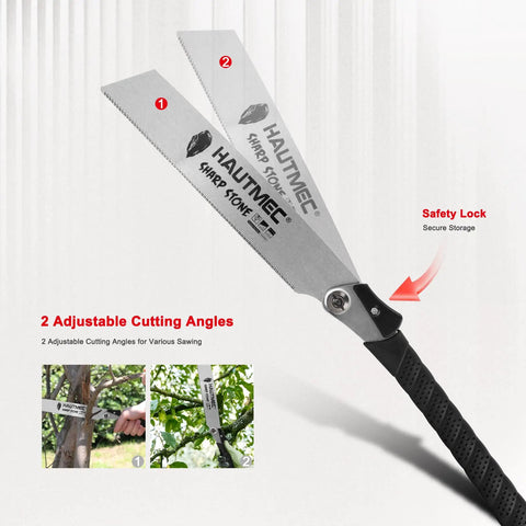 Foldable 9 Inch Kataba Pull Saw For Woodworking, 17 TPI Fine Tooth SK5 Steel Hand Saw Delivers Boss Level Flush Cuts with dual blades.
