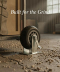Heavy Duty Plate Caster With Brake for Hand Trucks and Industrial Carts on gravel terrain