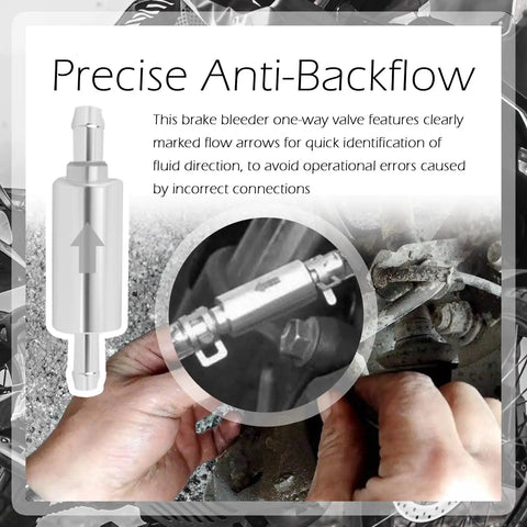 Two Pack Brake Bleeder Kit With One Hundred Ml Syringe And Precision Anti Backflow Valve For Smooth Hydraulic Fluid Extraction quick installation