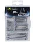 304 Stainless Steel Cotter Pins Set 230 Pcs Assortment Kit Quick Install Retaining Pins And Hairpins Clips For Trailer Hitch Applications