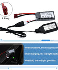 7.4V 1000mAh Li Ion Battery Pack For RC Trucks And Cars with USB charger and T plug