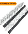 4 Foot By 5 Foot Chain Harrow For ATV And UTV Tractor Attachments - folded view showcasing rust-proof, easy portability.