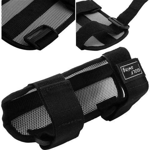 Elbow Brace For Golf Swing Training Aid And Posture Correction Tool For Beginners non-slip nylon material in black color