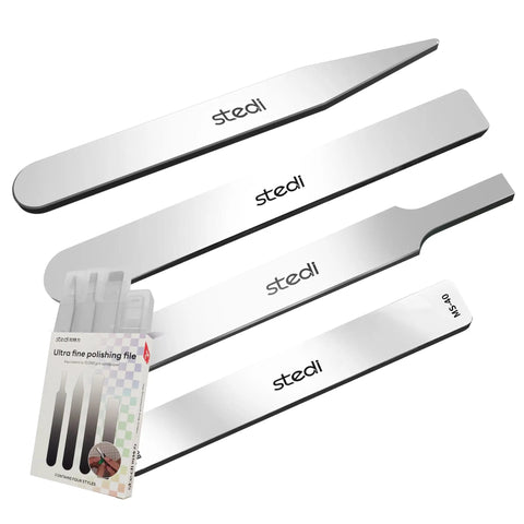Pro Grade Hobby Model Polishing Tools Kit Four Piece Ultra Fine Glass Files Set 10000 Grit Mirror Grinding for precise model finishes