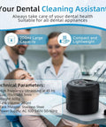 Premium Ultrasonic Retainer Cleaner Machine, 45KHz Dental Pod on a table showing 200ml capacity and sleek black design.
