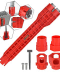 All In One 14 In 1 Sink Wrench Kit For Toilet Faucet And Kitchen Plumbing Installations And Repairs Handy Everyday Multifunctional Tool