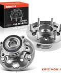 Front Wheel Bearing And Hub Assembly Pair For Six Lug 2009 To 2012 Chevrolet Colorado And GMC Canyon 4WD Only High Load Capacity Roller Bearing System OEM Grade Front Hub Modules For Smooth Spin And Long Lasting Durability