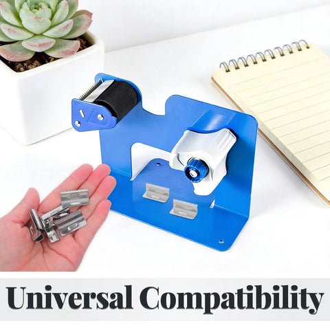 10 Pack 26mm Tape Dispenser Replacement Blades For Industrial Carton Sealers Seamless Refills For Tape Guns Compatible With Most Commercial Dispensers Sharp Durable Cutter Blades For Packaging And Shipping, blue dispenser with blades