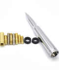 Stubby Antenna Mast 50 Cal Style Track Antenna Delete Replacement For Ford F Series F150 F250 F350 RAM 1500 2500 GMC Denali Chevy Pickup Trucks Aluminum Billet Build Weatherproof And Fade Resistant with fittings