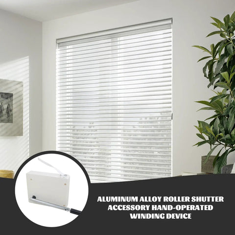Major Game Changer Roller Blind Cord Winder With Smooth Crank Handle For Effortless Window Shade Tension Control And Quick No Sweat Diy Setup Upgrade For Homes installed by a window.