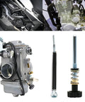 Idle Speed And Air Fuel Ratio Adjuster Screw For Motorcycle Carbs HSR42 HSR45 HSR48 with cable and carburetor setup