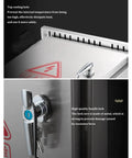 Weatherproof Stainless Steel Electrical Junction Box With Lock And Mounting Plate For Outdoor Use, Heavy Duty Enclosure To Protect Electrical Equipment From Rain, Dust, Snow And UV Rays, top vent and handle lock