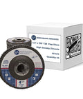 Benchmark Abrasives 4.5 in T29 flap discs, high-density zirconia, 40 grit, pack of 10
