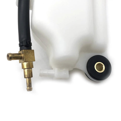Close-up of Oil Tank Assembly For Outboard EFI Engines 110HP To 240HP Replacement Part showing connectors and hose details.