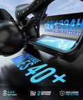 Blazing Fast 4000 Watt Electric Bike With 60 Volt Battery And Badass Removable Sidecar For Kids Or Pets showing 60V 30AH lithium battery and charging details.