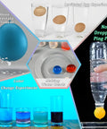 Hands On Science Lab Kit For Kids With 72 Plus Experiments Including Erupting Volcano Rainbow Rain And Artificial Snow Balloon Rocket And More Kid Friendly STEM Toy For Boys And Girls showing various experiments.