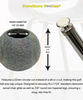 Heavy Duty Tennis Ball Chair Glides For Slick Smooth Floor Savers No Scratch Guards Easy Install Pre Cut Felt Pads Zero Hassle Furniture Foot Covers 22mm size with grey felt.