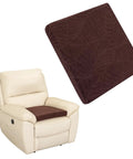 Comfy Long Sitting Recliner Cushion For Elderly Seniors 20x20x3 Inch Thick Foam Seat Pad With Soft Tufted Layer, coffee color